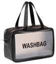 Vodeodolná, priehľadná, veľká kozmetická taštička WASHBAG