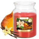 VEĽKÁ vonná sviečka v skle s viečkom Vanilla Amber 100H Candle