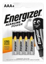 Batérie Energizer AAA 4 ks.