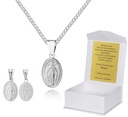 Strieborná retiazka Miraculous Medal Communion Baptism 50 cm LM39