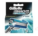 GILLETTE MACH3 TURBO / 4 ks,