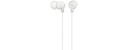 Slúchadlá Sony handsfree mikrofón MDR-EX15AP White