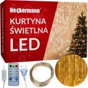 SVETELNÉ ZÁCLONOVÉ LAMPY NA DRÔTEJ VENCINE TEPLEJ BIELY 300 LED 3x3 METRE