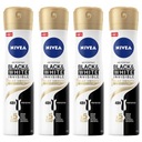 NIVEA Antiperspirant Black&White sprej 4x150ml