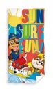 Plážová osuška 70x140 Paw Patrol psíkovia Sun Surf Fun farebná C23