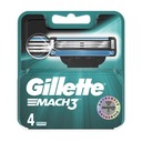 4 x GILLETTE MACH3 Vložky Čepele Nože ORIGINÁL