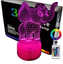 Nočná lampa Elephant 3D LED LAMPA