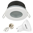 Hermetické svietidlo D-06 WHITE IP44 + LED GU10 12W