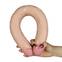 OBOJSTRANNÝ VAGINÁLNY A ANÁLNY DILDO DVOJITÝ PENIS 45 cm