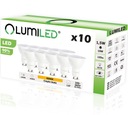 10x GU10 LED žiarovka 1,5W = 15W 3000K Teplá 120D