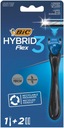 Bic System Hybrid Flex 3 holiaci strojček Blister 1 ks