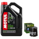 MOTUL 5100 4T OLEJ 10W40 4L+HIFLO FILTER HF303