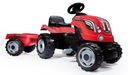 Traktor Smoby 710108 XL Red s prívesom