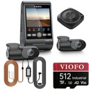 Videorekordér VIOFO A229 PRO 3CH + 512GB karta + VIOFO HK4 + tlačidlo BT