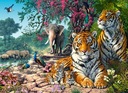 Puzzle 300 ZVIERAT TIGER SLON DŽUNGLA Castor 8+