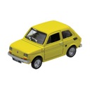 Kovová 3D hračka model FIAT 126P Batoľa žltá