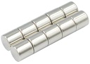 SILNÝ VALEC NEODYMOVÝ MAGNET 8x8 - SADA 10 / NEODYMOVÝCH MAGNETOV /