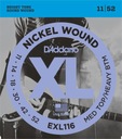 D'Addario EXL116 11-52 Struny pre elektrickú gitaru