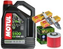 OLEJOVÁ SADA MOTUL 5100 10W40 4L ZÁSTRČKY FILTRA YAMAHA XVS650 DRAG STAR 97-15