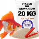 Jemný akvarijný piesok S CERTIFIKÁTOM suchý 0,5-1,2 žltý substrát 20 KG