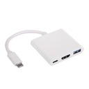 Hub USB C - USB C HDMI USB 3.0 Akyga AK-AD-57 20cm