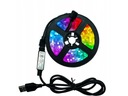 Páskové lano RGB LED pásik 2m USB diaľkové ovládanie TV (0865)