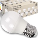 10x LED ŽIAROVKA ÚSPORA ENERGIE G45 E27 8W 640lm 6000K STUDENÁ BIELA