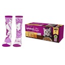 WHISKAS Adult 40x85g Hydinové pochúťky + ponožky