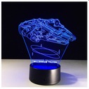 3D LED NOČNÁ LAMPA DARČEK NA DIAĽKOVÉ OVLÁDANIE MILLENNIUM FALCON