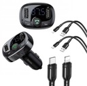 Baseus Bluetooth FM vysielač MP3 2xUSB 2x kábel