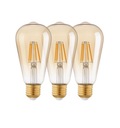 LED žiarovka E27 ST64 4W 2200K Amber 3-PAK Eglo