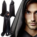 Halloweensky kostým Cape Vampire Death Long s kapucňou univerzálny 180 cm