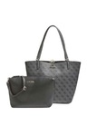 Dámska kabelka GUESS 2v1 Alby Toggle Tote Black and Grey