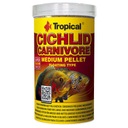 Tropical Cichlid Carnivore Medium Pellet Krmivo pre veľké cichlidy 500 ml