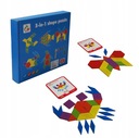 PUZZLE DREVENÉ BLOKY MOZAIKA MONTESSORI FARBY