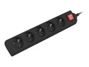 LANBERG PS1-05E-0300-BK Lanberg Power Strip 3M čierny 5x 230V PL Z