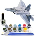 F-22 Raptor Advanced Fighter 1:72 + farby štetcom