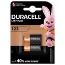 2x Duracell CR123A 123 FOTO lítiová batéria