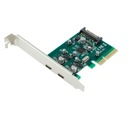 PCI Express karta s 2 portami USB 3.1 Type-C