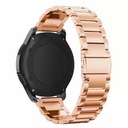 OCELOVÝ NÁRAMOK SMARTWATCH HODINKY 22mm ružička