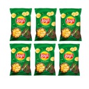 Balenie 6ks Lays Chips zelená cibuľka 140g