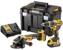 SKRUTKOVAČ DEWALT DCD796 + BRÚSKA DCG405 2x5,0Ah