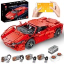 Technic Auto RC Ferrari Bricks Diaľkové ovládanie s aplikáciou REMOTE CONTROL 2083 kusov