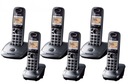 DECT TELEFÓN PANASONIC KX-TG 2512 2511 6 SLÚCHADLÁ