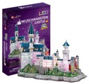 PUZZLE 3D LED NEUSCHWANSTEIN HRAD HRAD 128 ELEM.