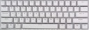 KEYCAPS Štandardné biele klávesy pre profilovú mechanickú klávesnicu