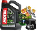 HF138 OLEJOVÁ SADA MOTUL 5100 10W40 4L zástrčky SUZUKI VZ800 MARAUDER 97-04