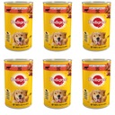 PEDIGREE Hovädzie mäso v želé mokrom krmive 6x1200g