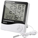 HYGROMETER TEPLOMER BEZDRÔTOVÁ METEOSTANICA SO SONDA SENZOR LCD HODINY