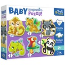 Puzzle 6v1 Baby exotické zvieratká 44005